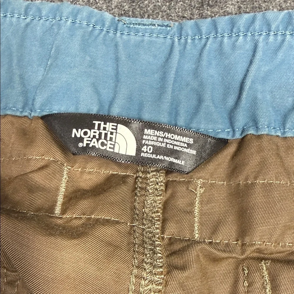 The North Face Men's Tan Cargo Shorts with Belt